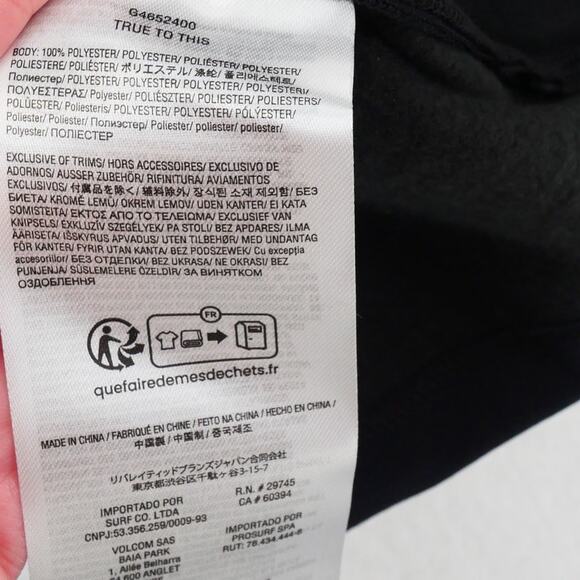 NEW Volcom Men's Small  Hydro Riding Snowboard Crew Sweatshirt Shirt Black - Picture 9 of 13